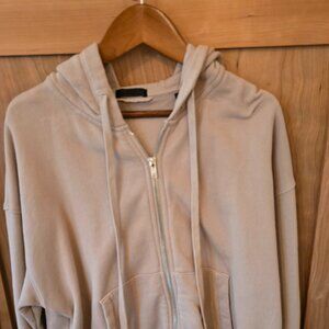 ATM French Terry Pigment Wash Zip-up Hoodie - Dune